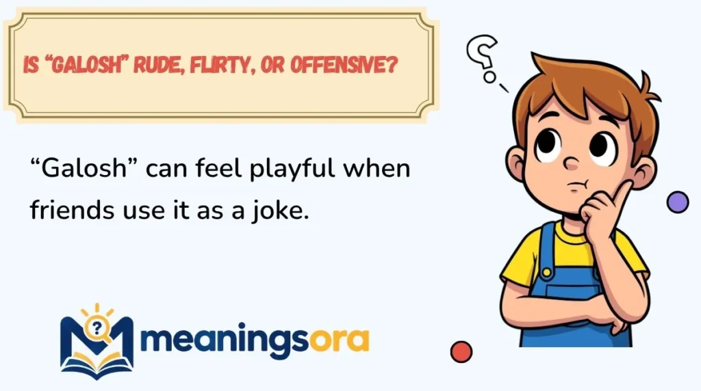 Is “Galosh” Rude, Flirty, or Offensive?