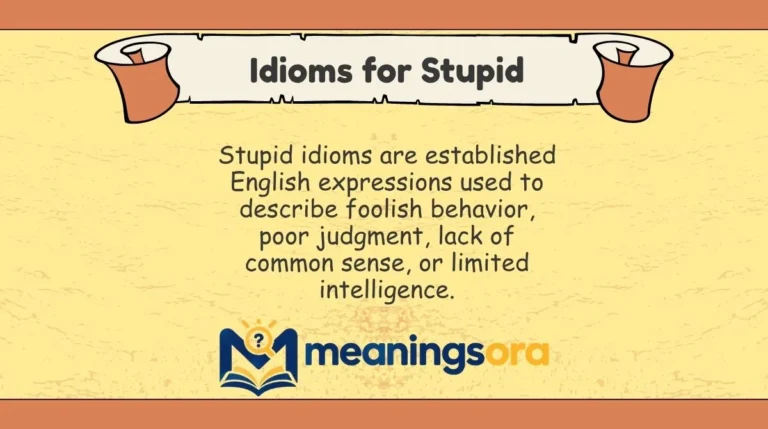 Idioms for Stupid