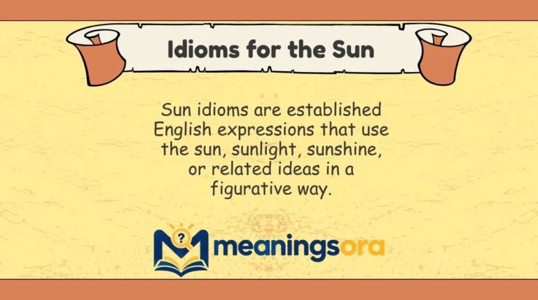 Idioms for the Sun