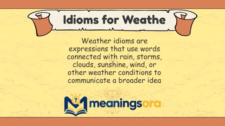 Idioms for Weathe