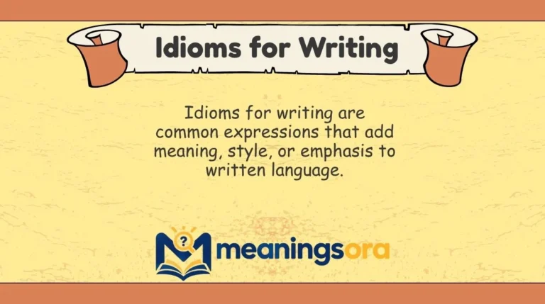 Idioms for Writing